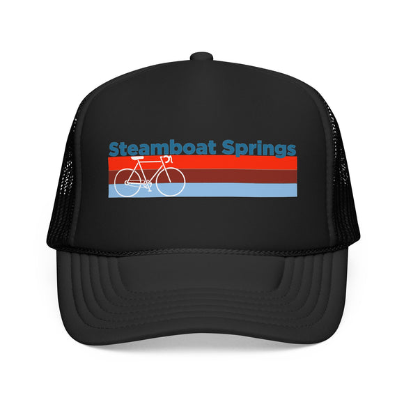 Steamboat, Colorado Trucker Hat - Foam Steamboat Bike Cap