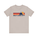 Retro Salt Lake City, Utah T-shirt, Mountain Tee, Vintage Salt Lake City Unisex Jersey Shirt, Outdoor Hiking Apparel-5