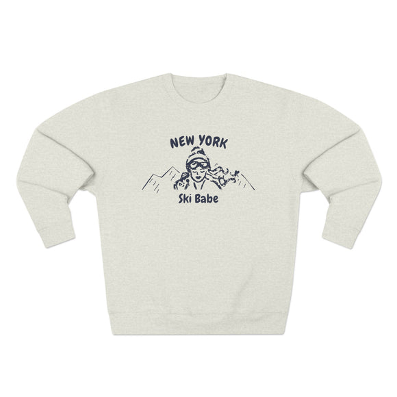 Premium New York Ski Babe Sweatshirt