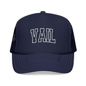 Vail, Colorado Trucker Hat — Vintage College Foam Mesh Vail Cap