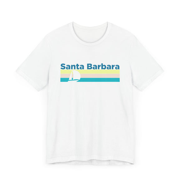 Santa Barbara, California T Shirt - Sailboat Graphic Tee