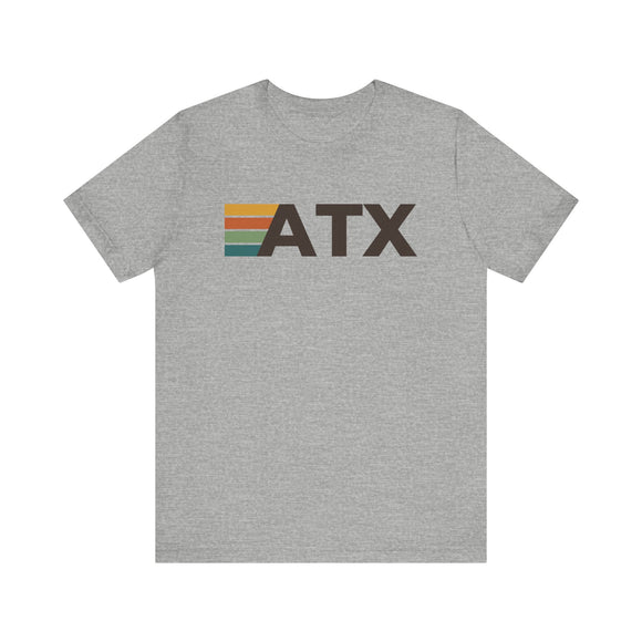 Austin, Texas tee - ATX t shirt retro stripes