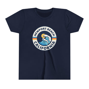 Buy navy Newport Beach, California Youth T-Shirt - Kids Newport Beach Shirt