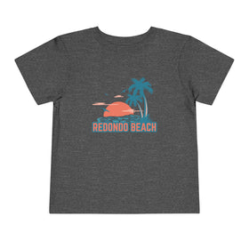 Redondo Beach, California Toddler T-Shirt - Retro Palm Tree Toddler Redondo Beach Shirt