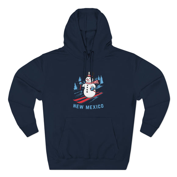 Premium New Mexico Skiing Snowman Hoodie