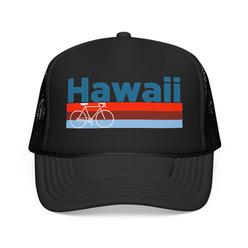 Hawaii Trucker Hat - Foam Hawaii Bike Cap