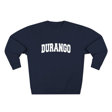 Buy navy Premium Durango, Colorado Retro Graphic Sweatshirt