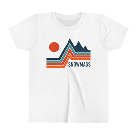Snowmass, Colorado Youth Shirt - Retro Mountain Snowmass Kid's T-Shirt