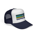 Copper Harbor, Michigan Retro Bike Trucker Hat - Vintage Style Copper Harbor Cap-18