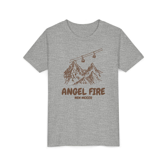 Angel Fire, New Mexico Youth T-Shirt — Vintage Gondola Ski Mountain Tee