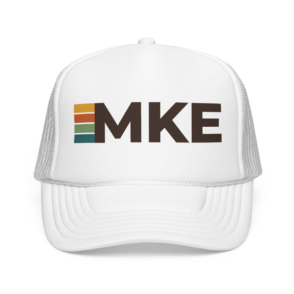 Milwaukee, Wisconsin Trucker Hat - MKE Abbr retro cap