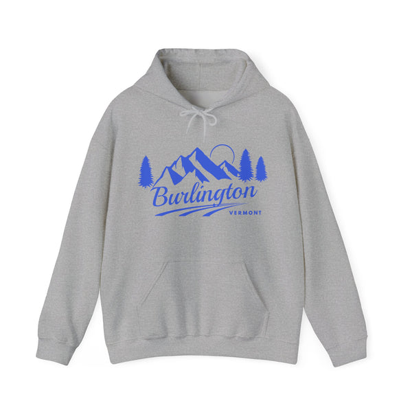 Burlington, Vermont Hoodie - Unisex Mountain Burlington Hoodie Sweatshirt