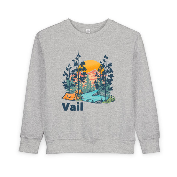 Vail, Colorado Toddler Sweatshirt - Vail Toddler Crewneck Sweatshirt