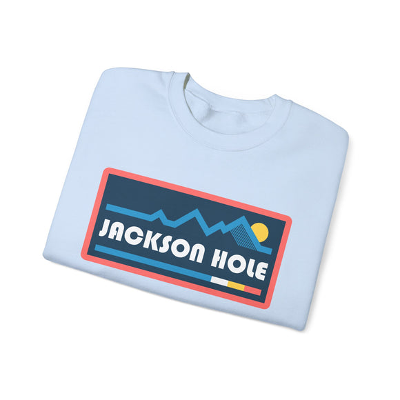Jackson Hole, Wyoming Sweatshirt - Mountain Graphic Crewneck