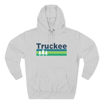 Premium Truckee, California Hoodie - Retro Unisex Truckee Sweatshirt - Stripe Wordmark