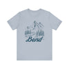 Bend, Oregon Graphic Tee - Mountain Illustration Bend T Shirt