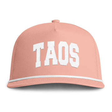 Buy peachy Taos, New Mexico Embroidered Rope Hat - Vintage Sunwashed Rope Cap, Comfort Colors
