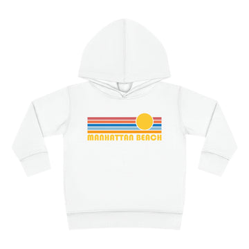Buy white Manhattan Beach Toddler Hoodie - Unisex Manhattan Beach, California Toddler Sweatshirt