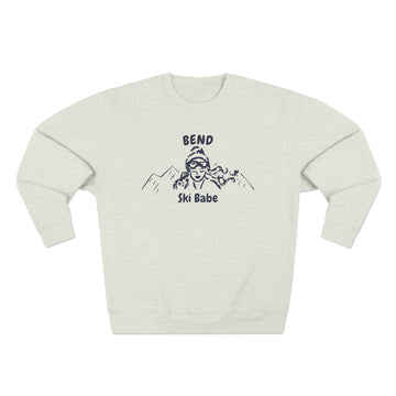 Premium Bend, Oregon Ski Babe Sweatshirt