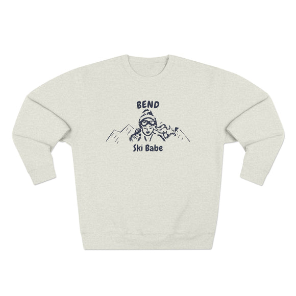 Premium Bend, Oregon Ski Babe Sweatshirt
