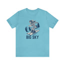 Big Sky, Montana T-Shirt - Skeleton Skier Unisex Big Sky Shirt-1
