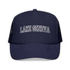 Kids Lake Geneva, Wisconsin Trucker Hat Vintage College Foam on white background