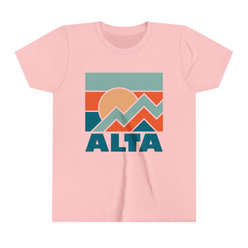 Buy pink Alta, Utah Youth T-Shirt - Kids Alta Shirt