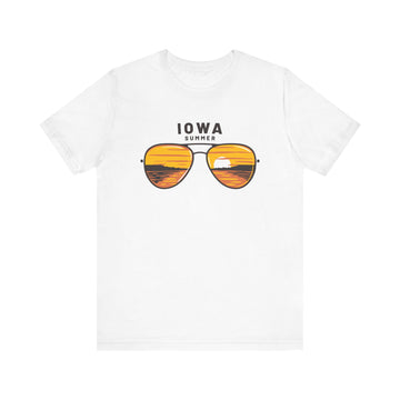 Iowa T Shirt - Sunglasses Lake Graphic Iowa Tee