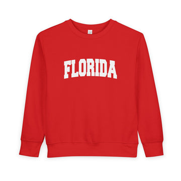 Buy red Florida Toddler Sweatshirt - Florida Toddler Crewneck Sweatshirt