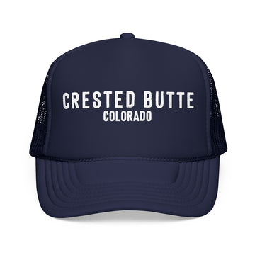Crested Butte, Colorado Trucker Hat - Foam Crested Butte Cap - Block Letter Colorado