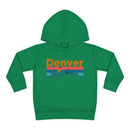 Denver Toddler Hoodie - Retro Mountain Sun Unisex Denver Toddler Sweatshirt-3