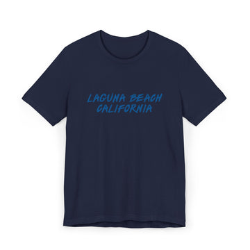 Buy navy Laguna Beach T-Shirt | 100% Cotton Retro California Tee