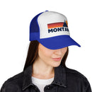 Montana Retro Mountains Trucker Hat - Vintage Style Montana Cap-13