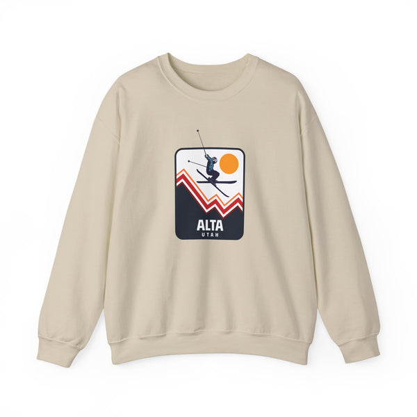 Alta, Utah Sweatshirt - Unisex Snow Ski Jump Alta Sweatshirt