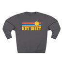 Premium Key West, Florida Retro Sun Graphic Sweatshirt-1