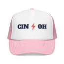 Cincinnati, Ohio Retro Trucker Hat - Lightning Foam Cap-3