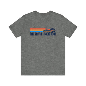 Miami Beach, Florida T Shirt - Retro Jetski PWC Graphic Tee