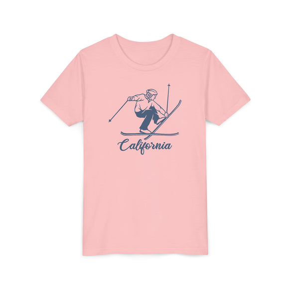 California Youth Vintage Snow Ski Graphic Tee - Kids T Shirt