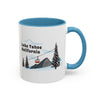 Lake Tahoe, California Retro Snow Skiing Mountain 11 oz Mug, Ski Lodge Decor Coffee Cup, Mountain Gondola  Lover Gift, Retro Skiing Mug