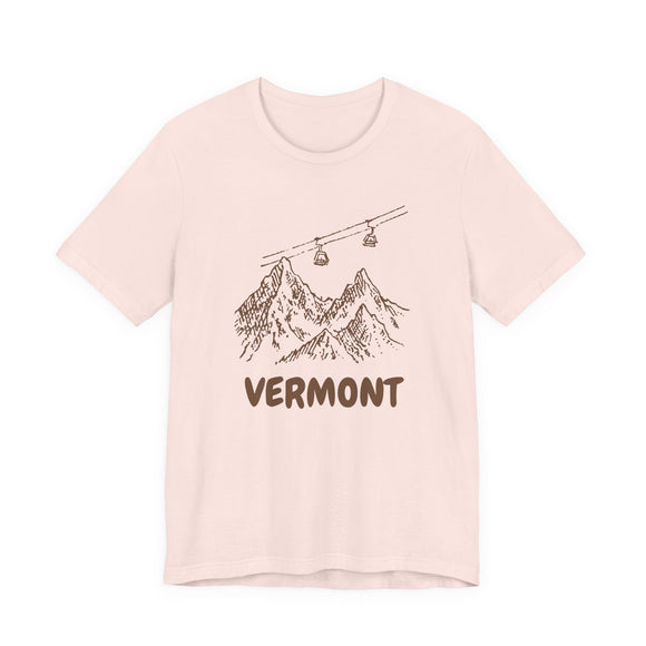Vermont Mountain T-Shirt — Vintage Gondola Ski Mountain Tee