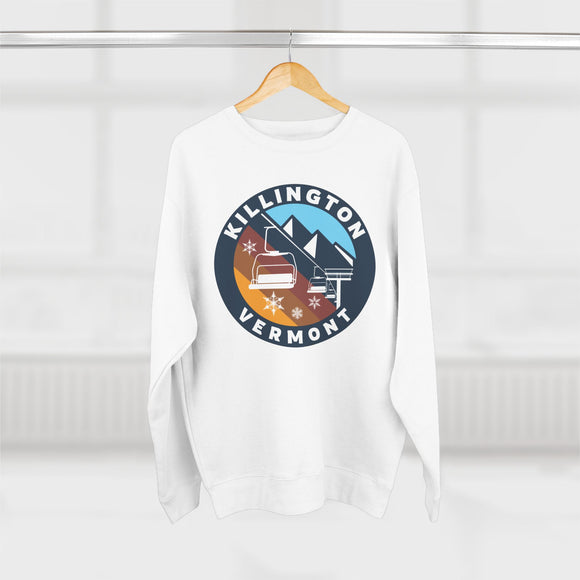 Premium Killington, Vermont Mountain Ski Lift Sweatshirt
