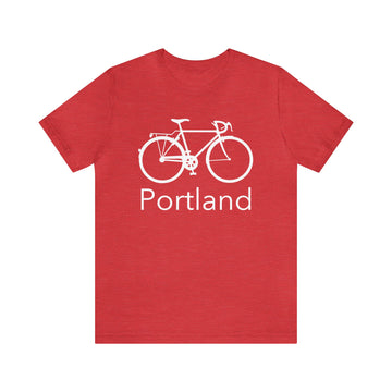 Buy heather-red Portland, Oregon T-Shirt - Unisex Portland Shirt