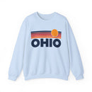 Ohio Sweatshirt Retro Sun Unisex - Vintage Ohio Inspired Warm Pullover Jumper-4