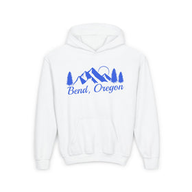 Retro Bend, Oregon Youth Hoodie - Mountain Bend, Oregon Kids Sweatshirt, Cute Bend, Oregon Children's Pullover