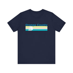 Buy navy Orange County, California T Shirt - Sailboat Graphic Tee