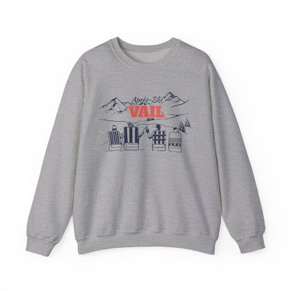 Vail, Colorado Sweatshirt Après-Ski Crewneck - Mountain Ski Lodge Design