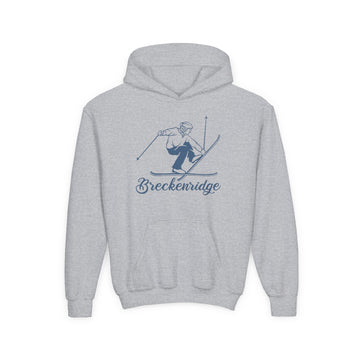 Breckenridge, Colorado Youth Hoodie - Snow Ski Kids Breckenridge Hooded Sweatshirt - 0