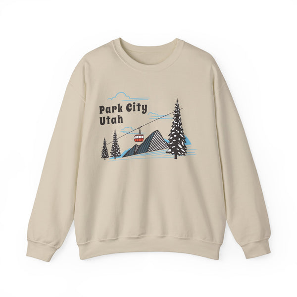 Park City, Utah Sweatshirt - Unisex Retro Ski Mountain Gondola Park City Sweatshirt
