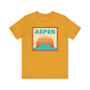 Retro Aspen, Colorado T-Shirt, Mountain Sun Tee, Unisex Graphic Shirt, Vintage Aspen, Colorado Top, Outdoor Adventure Clothing