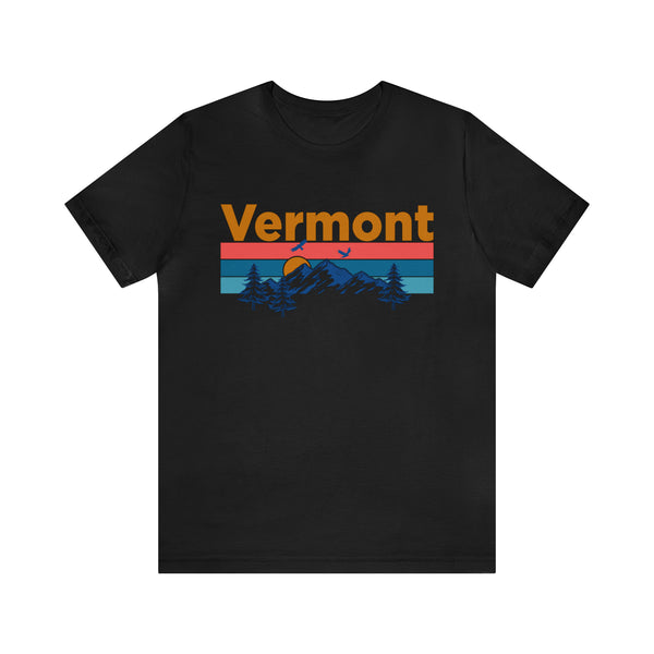 Vermont T-Shirt - Mountain Sunset Unisex Vermont Shirt